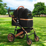 i.Pet Pet Stroller Dog Pram Large Cat Carrier Travel Foldable Pushchair 4 Wheels - Pet Care > Cat Supplies > Cat