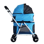 i.Pet Pet Stroller Dog Pram Large Cat Carrier Travel Foldable 4 Wheels Double - Pet Care > Cat Supplies > Cat Carriers