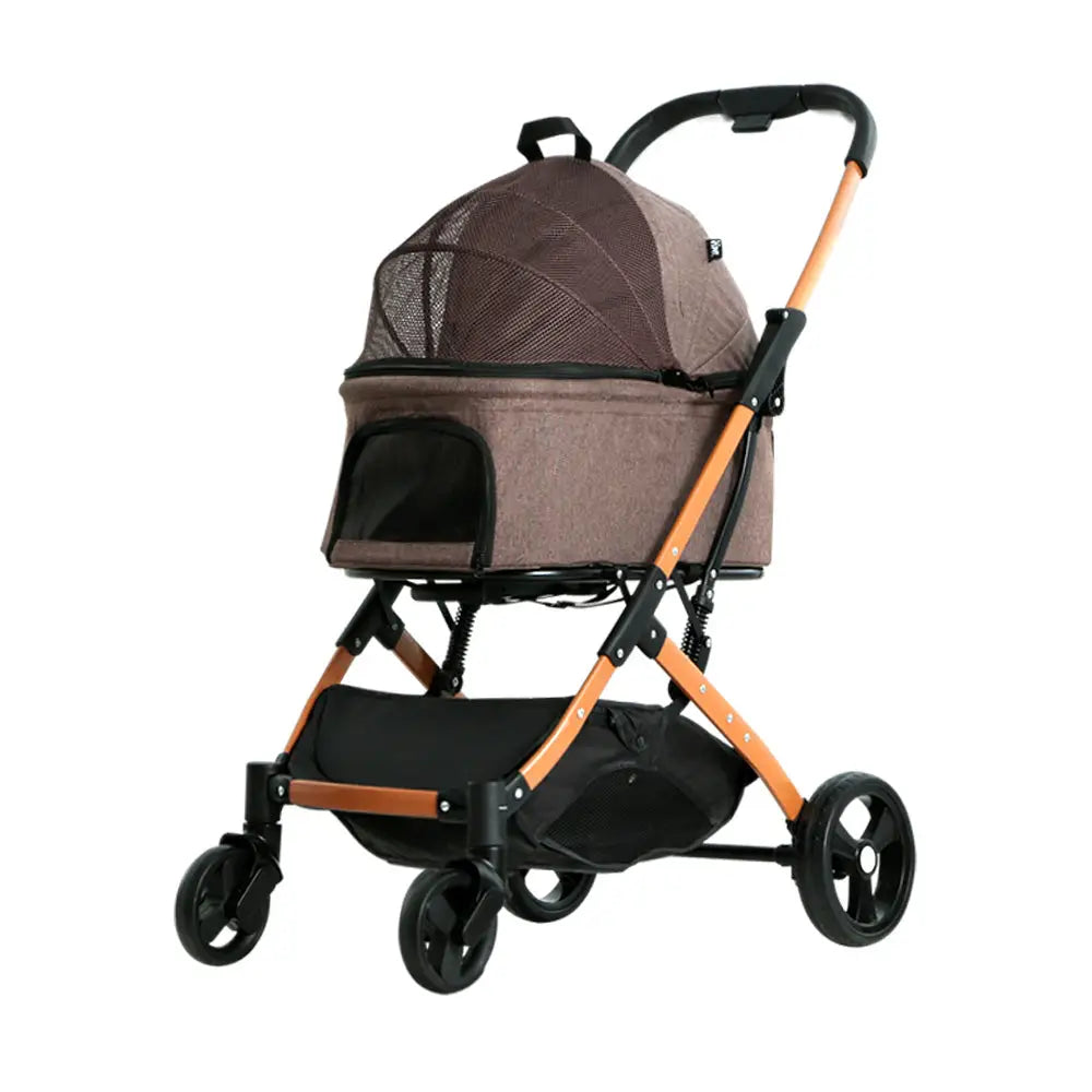 i.Pet Pet Stroller Dog Pram Large Cat Carrier Travel Foldable 4 Wheels Pushchair Double - Pet Care > Cat Supplies > Cat