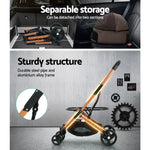 i.Pet Pet Stroller Dog Pram Large Cat Carrier Travel Foldable 4 Wheels Pushchair Double - Pet Care > Cat Supplies > Cat