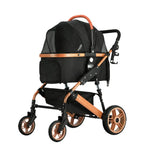 i.Pet Pet Stroller Dog Pram Large Cat Carrier Travel Foldable Pushchair 4 Wheels - Pet Care > Cat Supplies > Cat