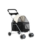 i.Pet Pet Stroller Pram Dog Cat Carrier Cage Large Travel Pushchair Foldable 4 Wheels - Pet Care > Cat Supplies > Cat