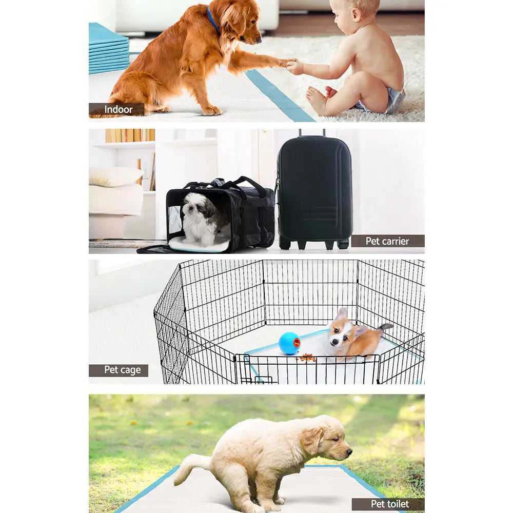 i.Pet Pet Training Pads 200pcs 60x60cm Puppy Dog Toilet Pee Indoor Super Absorbent Blue - Pet Care > Dog Supplies > Dog