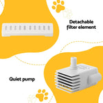 i.Pet Pet Water Fountain Feeder Dispenser Filter Dog Cat Drinking Automatic 2.2L - Pet Care > Cat Supplies > Cat Bowls