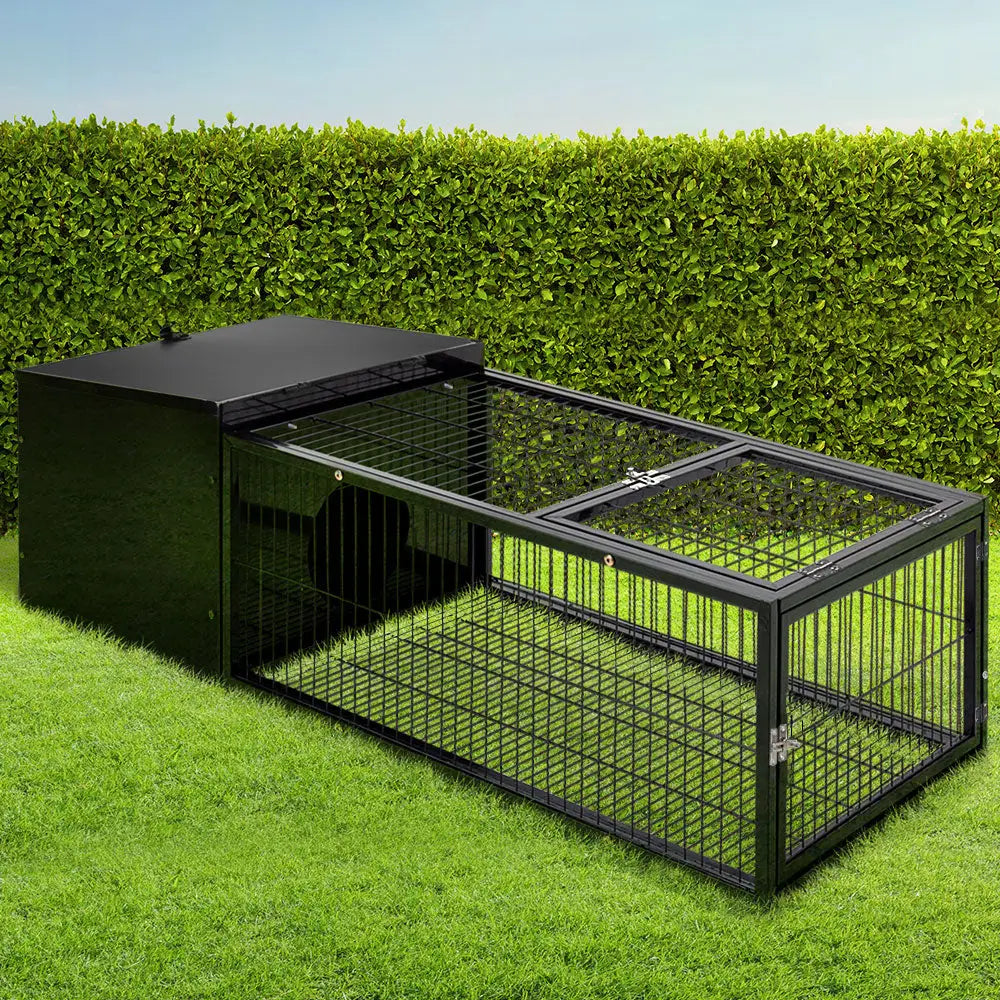 i.Pet Rabbit Cage 122x52cm Hutch Enclosure Carrier Metal - Pet Care > Coops & Hutches > Small Animal Habitats & Cages