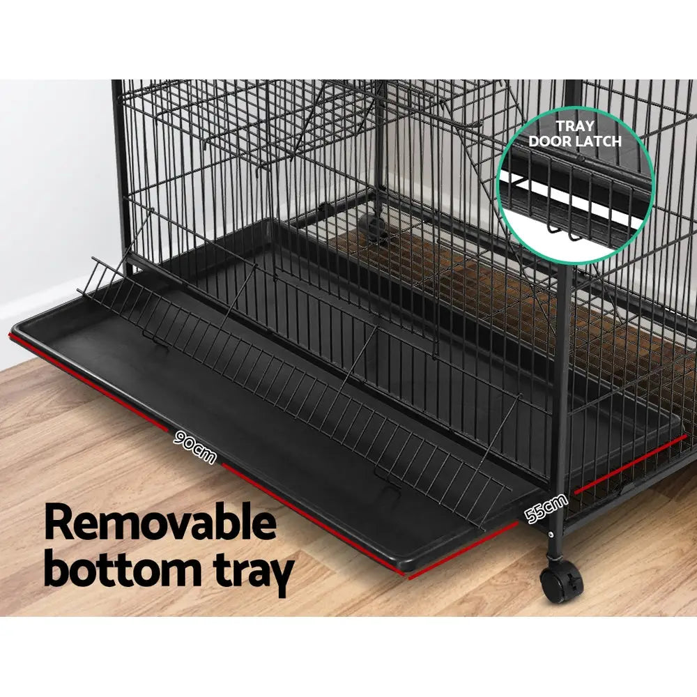 i.Pet Rabbit Cage 142cm Hutch 4 Level Bird Guinea Pig Ferret - Pet Care > Coops & Hutches > Small Animal Habitats &