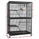 i.Pet Rabbit Cage 142cm Hutch 4 Level Bird Guinea Pig Ferret - Pet Care > Coops & Hutches > Small Animal Habitats &