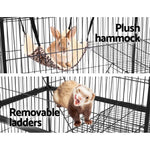 i.Pet Rabbit Cage 142cm Hutch 4 Level Bird Guinea Pig Ferret - Pet Care > Coops & Hutches > Small Animal Habitats &