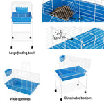 i.Pet Rabbit Cage 88cm Indoor Guinea Pig - Pet Care > Coops & Hutches > Small Animal Habitats & Cages