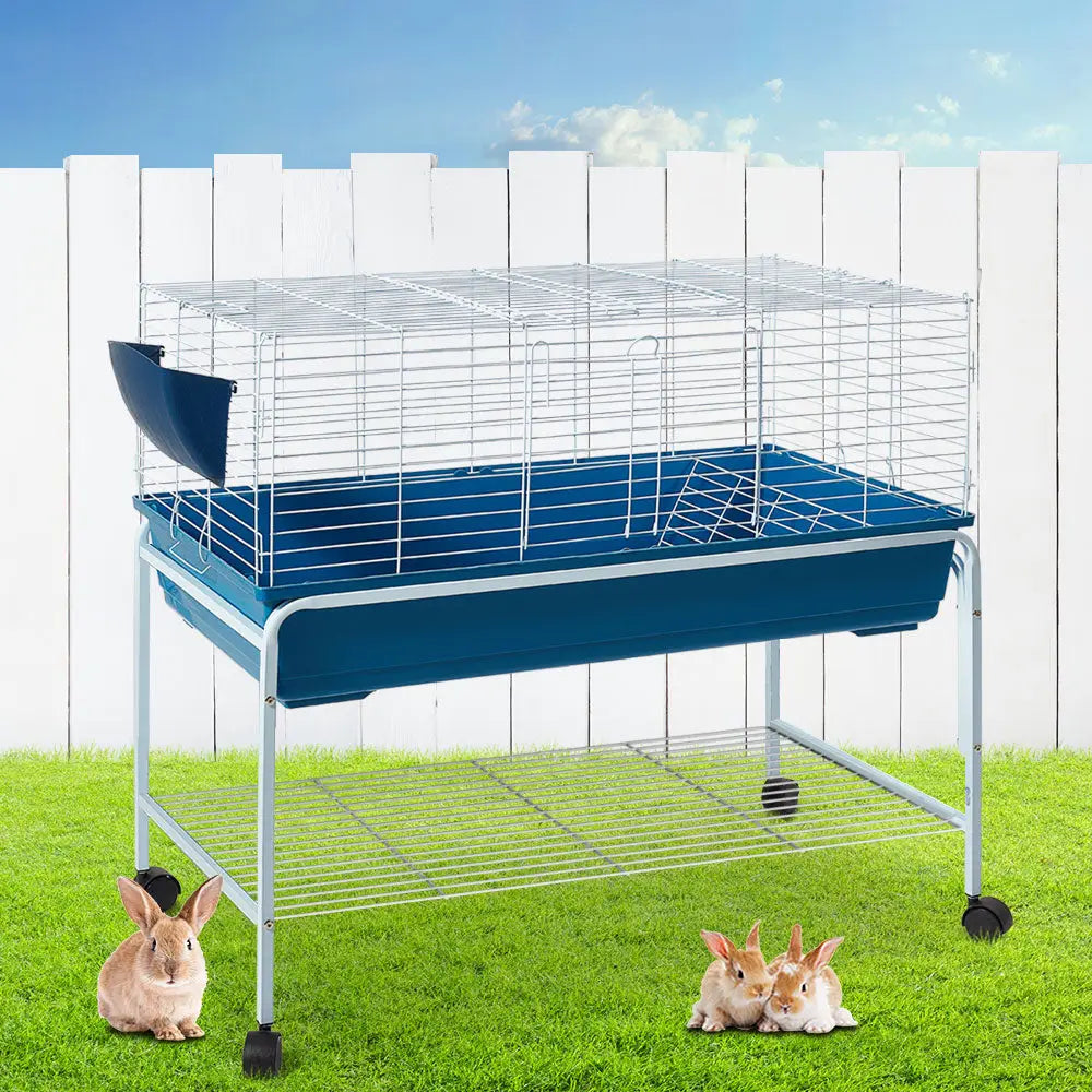 i.Pet Rabbit Cage Hutch 106cm Indoor Enclosure Carrier - Pet Care > Coops & Hutches > Small Animal Habitats & Cages