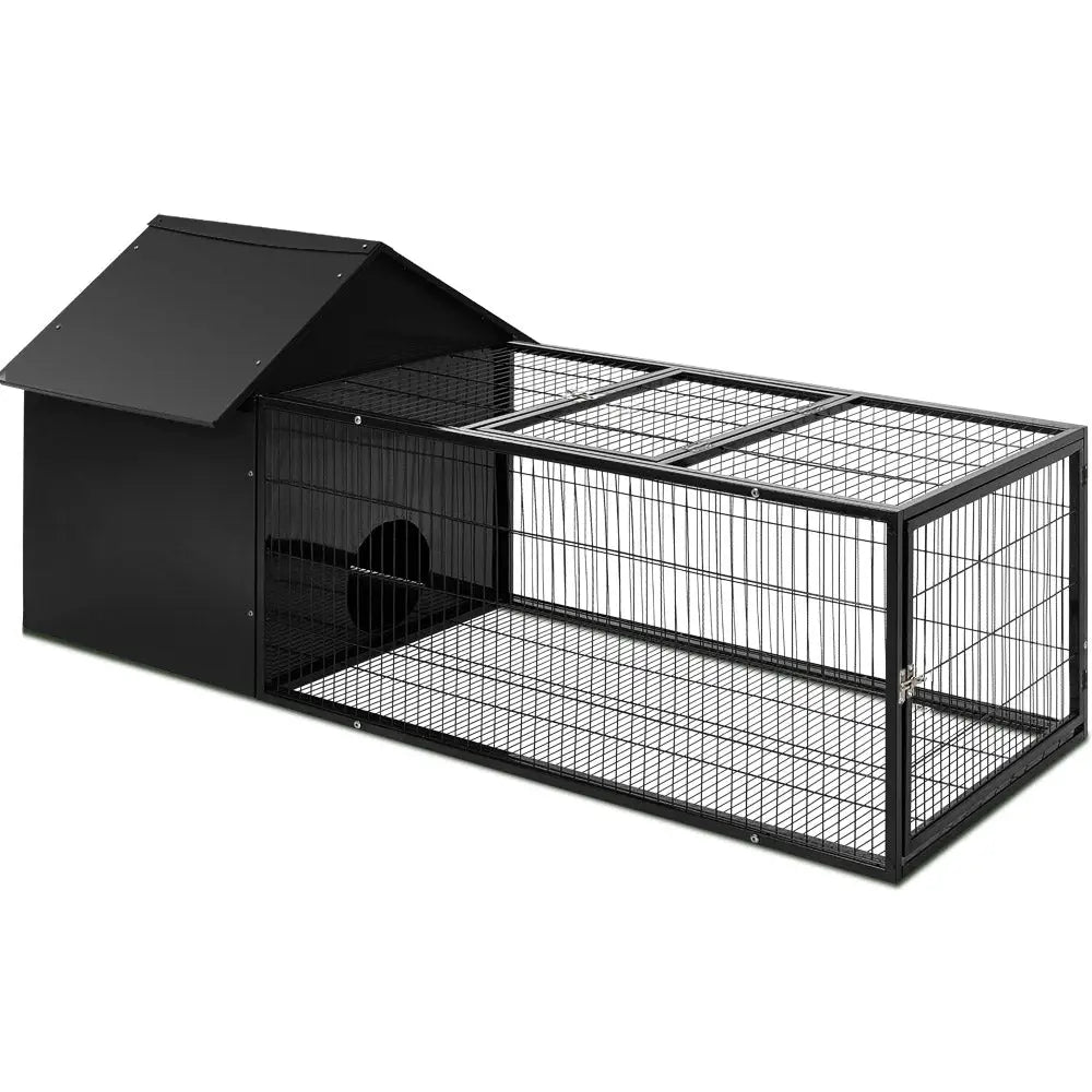 i.Pet Rabbit Cage Hutch 162x60cm Enclosure Metal - Pet Care > Coops & Hutches > Small Animal Habitats & Cages