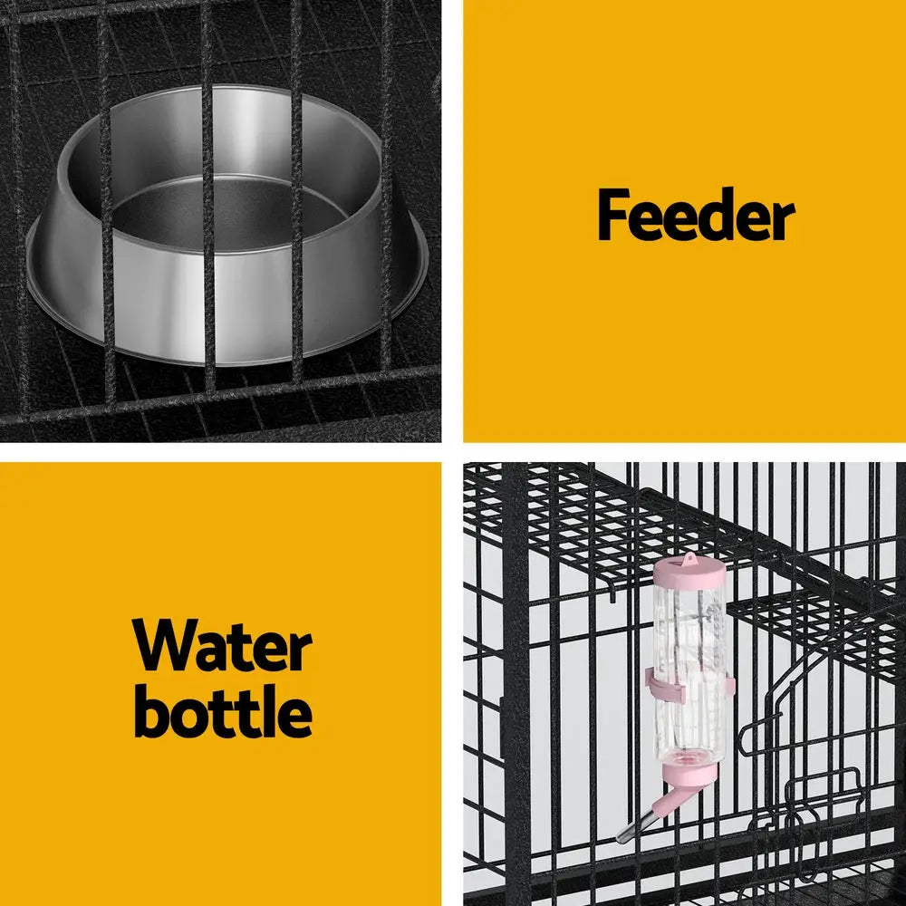 i.Pet Rabbit Cage Indoor Hutch Guinea Pig Bird Ferret Cat Hamster 110cm 4 Level - Pet Care > Coops & Hutches > Small
