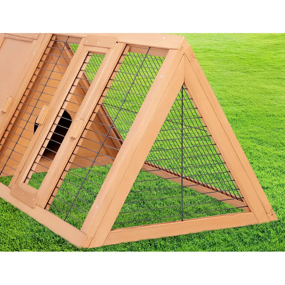i.Pet Rabbit Hutch 119cm x 51cm x 44cm Chicken Coop Large Run Wooden Cage Outdoor - Pet Care > Coops & Hutches > Small