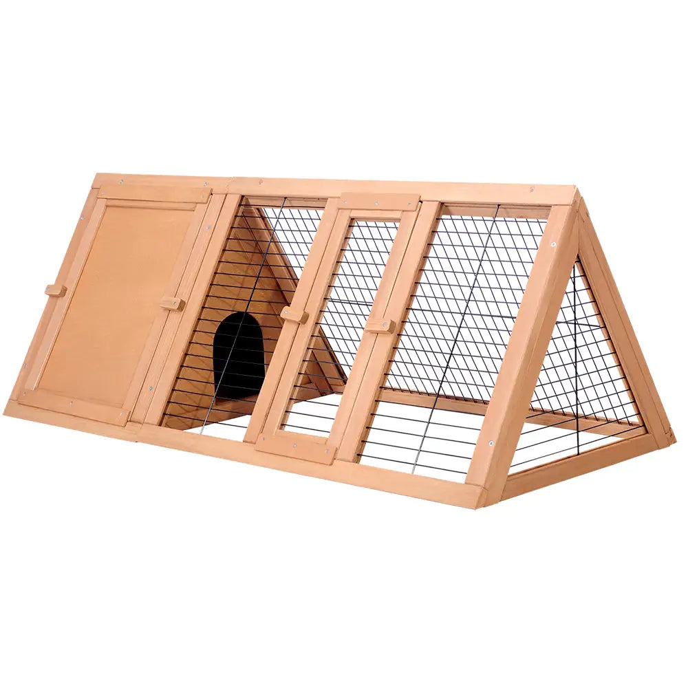 i.Pet Rabbit Hutch 119cm x 51cm x 44cm Chicken Coop Large Run Wooden Cage Outdoor - Pet Care > Coops & Hutches > Small