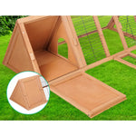 i.Pet Rabbit Hutch 119cm x 51cm x 44cm Chicken Coop Large Run Wooden Cage Outdoor - Pet Care > Coops & Hutches > Small