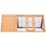 i.Pet Rabbit Hutch 119cm x 51cm x 44cm Chicken Coop Large Run Wooden Cage Outdoor - Pet Care > Coops & Hutches > Small