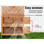 i.Pet Rabbit Hutch 91.5cm x 45cm x 82cm Chicken Coop Large Wooden House Run Cage Pet Bunny - Pet Care > Coops & Hutches