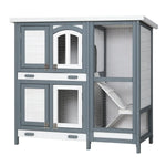 i.Pet Rabbit Hutch 98cm x 45cm x 92cm Chicken Coop Large Wooden House Run Cage Bunny Guinea Pig - Pet Care > Coops &