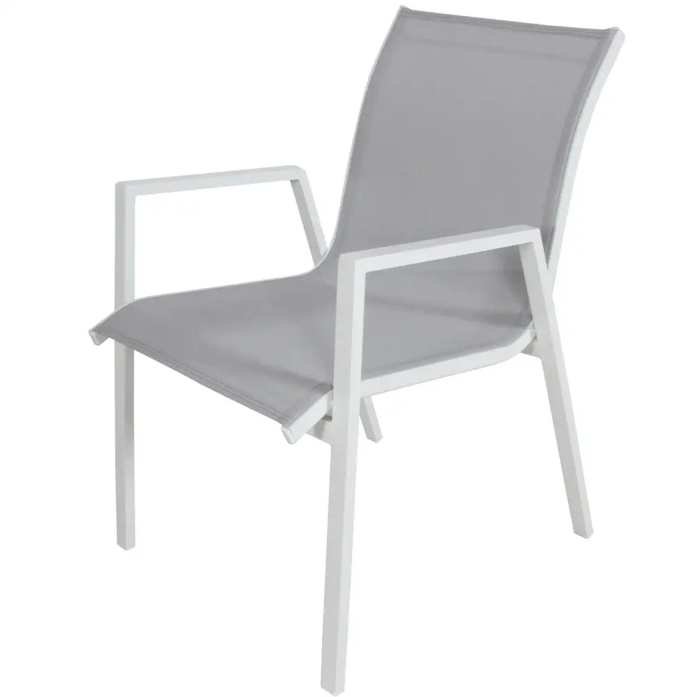 Iberia 13pc 230-345cm Aluminium Outdoor Extensible Dining Table Chair White - Furniture > Bar Stools & Chairs > Table &