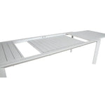 Iberia 13pc 230-345cm Aluminium Outdoor Extensible Dining Table Chair White - Furniture > Bar Stools & Chairs > Table &