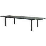 Iberia 13pc 230-345cm Aluminium Outdoor Extensible Dining Table Chair Charcoal - Furniture > Outdoor