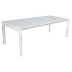 Iberia 178cm Aluminium Outdoor Dining Table White - Furniture > Outdoor