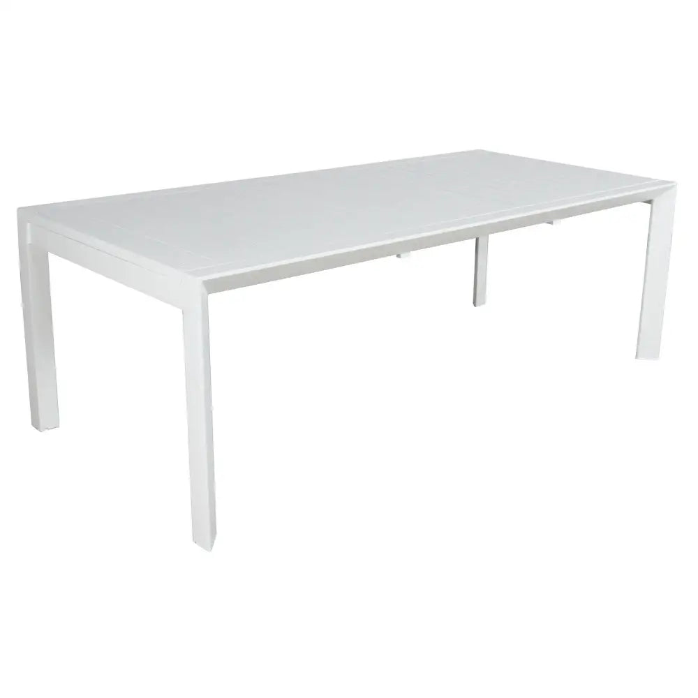 Iberia 178cm Aluminium Outdoor Dining Table White - Furniture > Outdoor