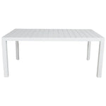 Iberia 178cm Aluminium Outdoor Dining Table White - Furniture > Outdoor