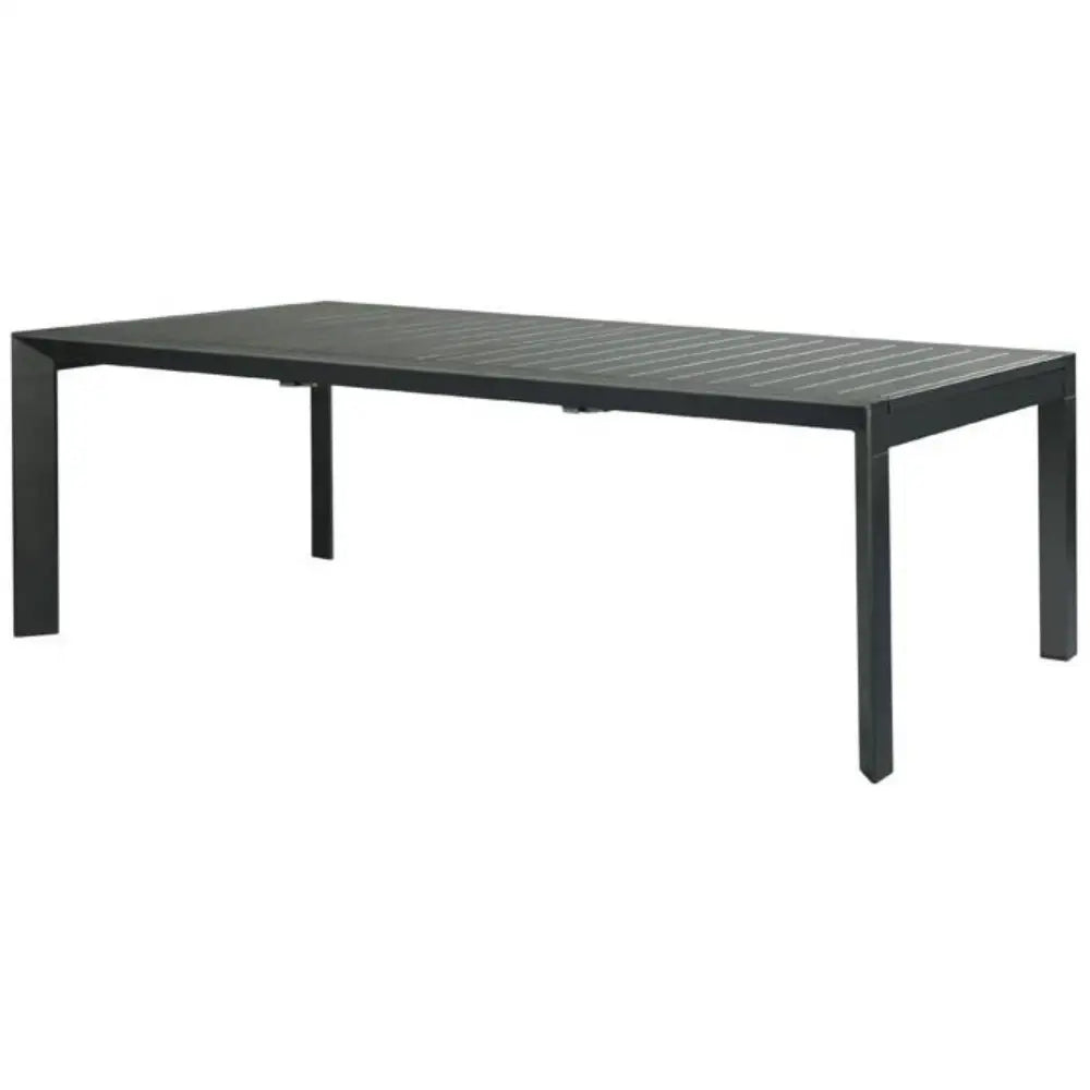 Iberia 230-345cm Aluminium Outdoor Extensible Dining Table Charcoal - Furniture > Outdoor