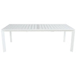 Iberia 230-345cm Aluminium Outdoor Extensible Dining Table White - Furniture > Outdoor