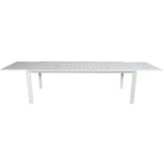 Iberia 230-345cm Aluminium Outdoor Extensible Dining Table White - Furniture > Outdoor