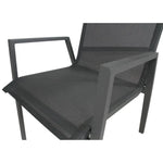 Iberia 6pc Set Aluminium Outdoor Dining Table Chair Charcoal - Furniture > Outdoor