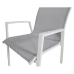 Iberia 6pc Set Aluminium Outdoor Dining Table Chair White - Furniture > Outdoor