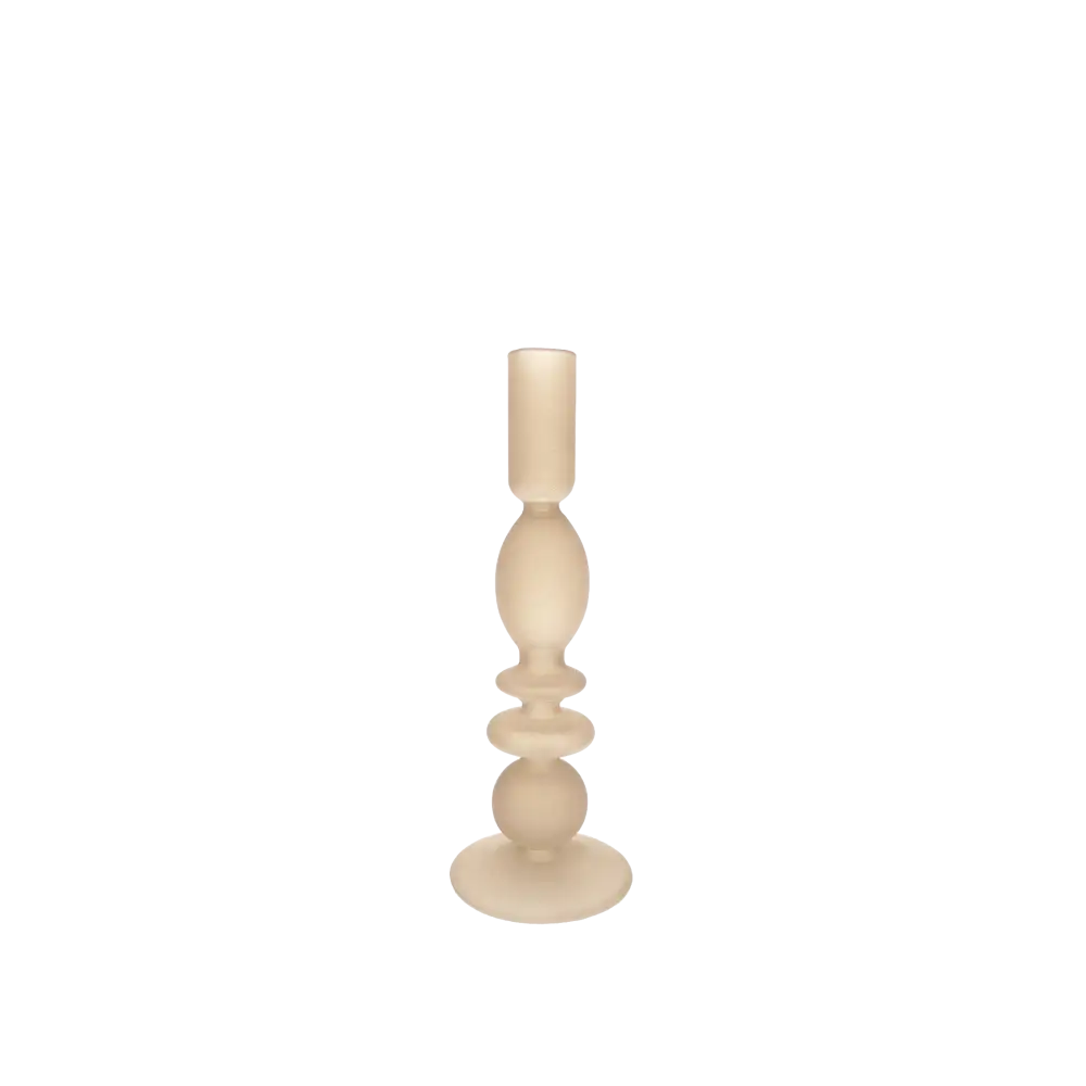 Ice Land Matte Glass Candle Holder grey - Home & Garden > Decor
