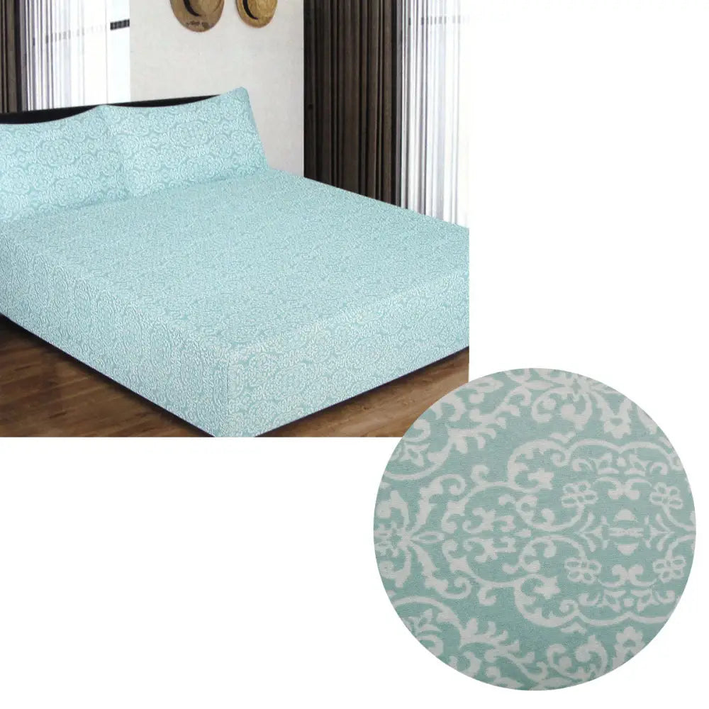 ICF Store Cotton Flannel Combo Fitted Sheet Set Queen Florencia - Home & Garden > Bedding > Bed Sheets