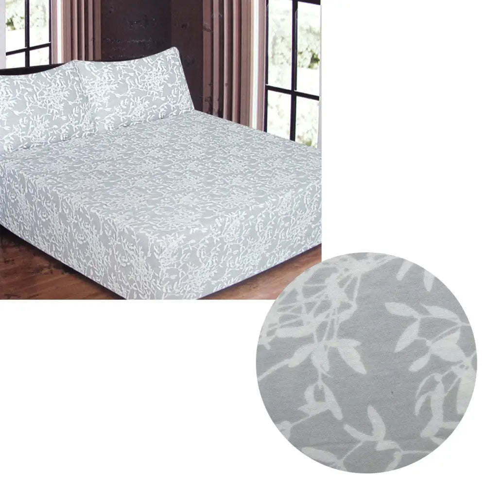 ICF Store Cotton Flannel Combo Fitted Sheet Set Queen Leaves - Home & Garden > Bedding > Bed Sheets
