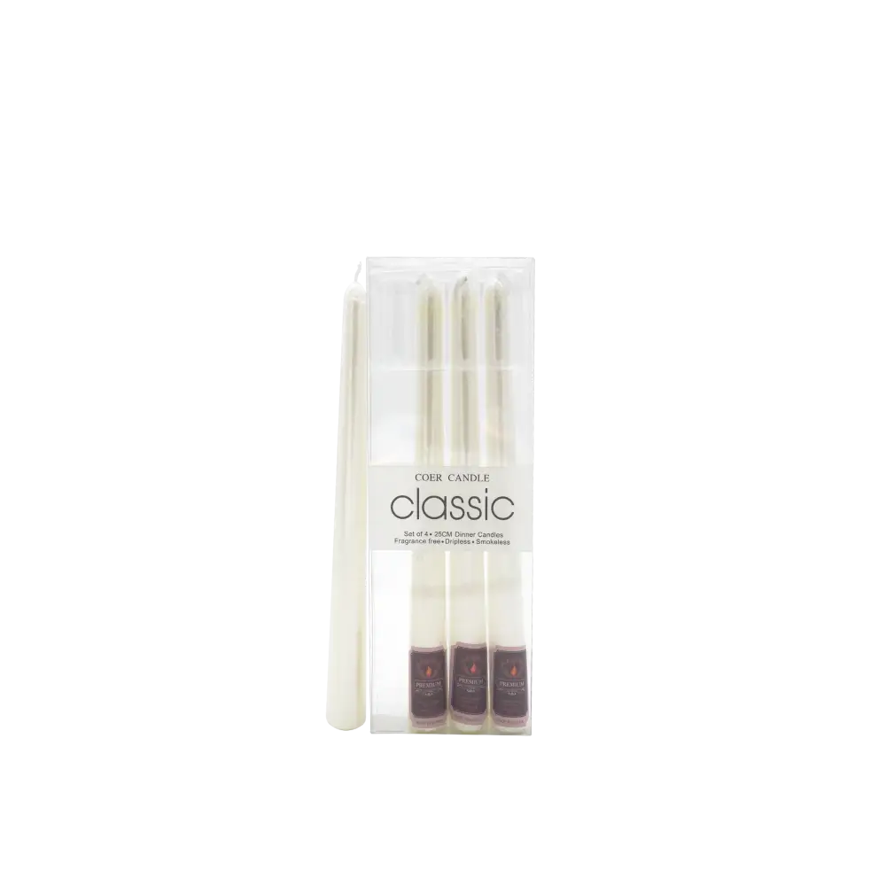 Iconic Candles pearl white flat - Home & Garden > Decor