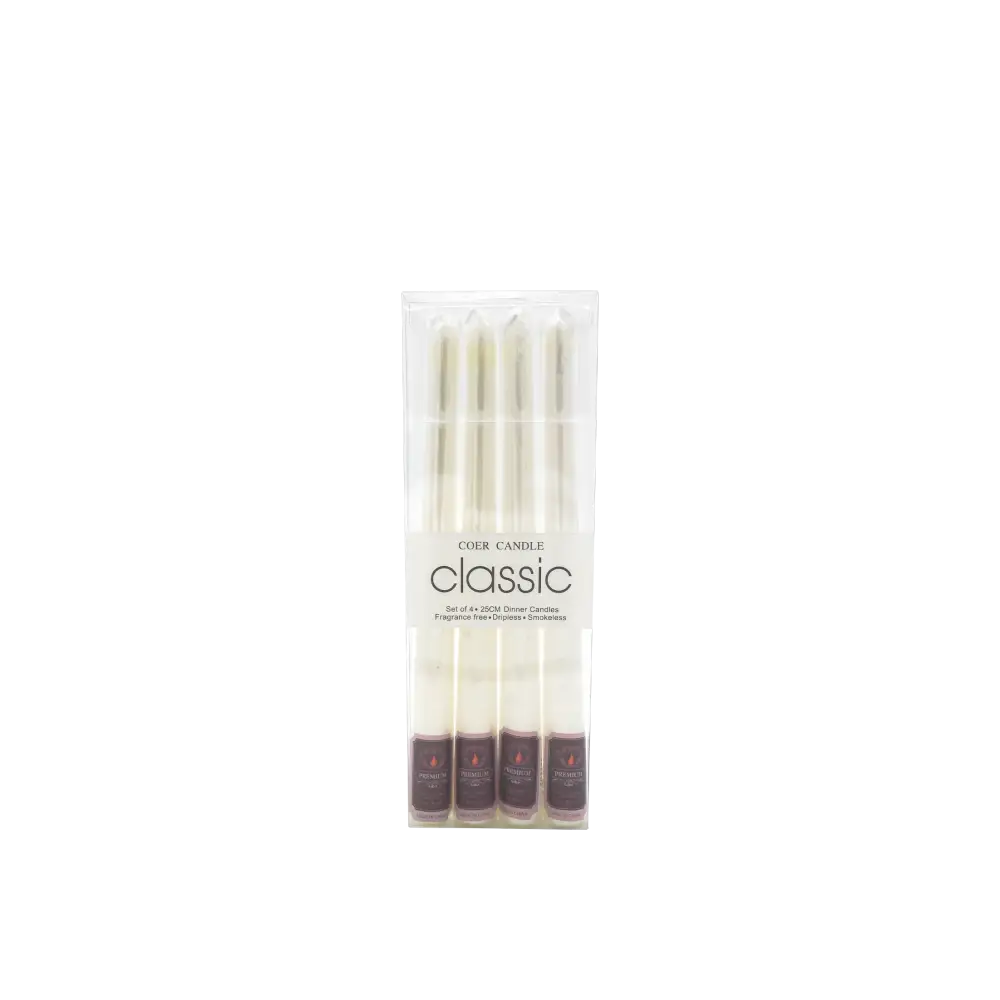 Iconic Candles pearl white flat - Home & Garden > Decor