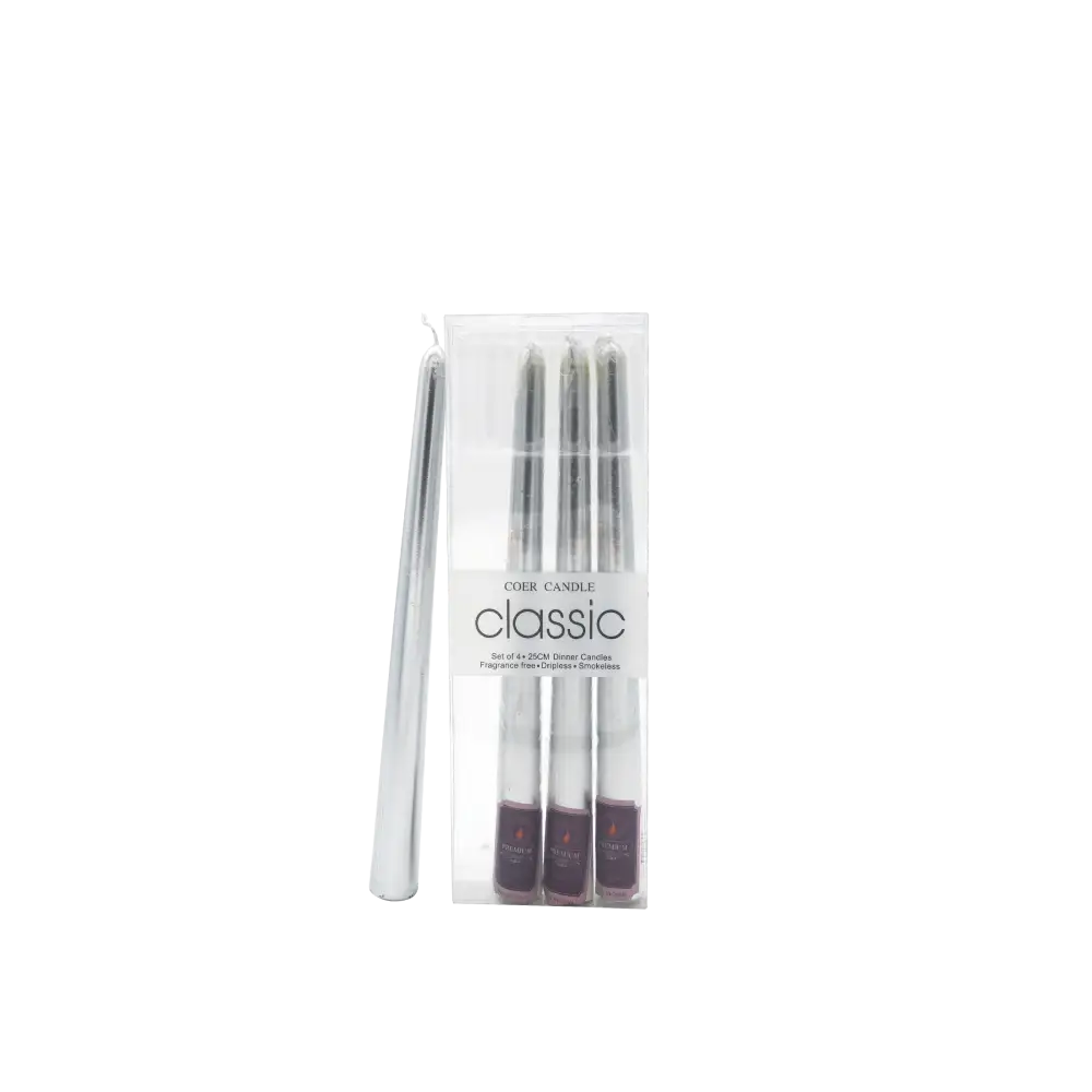 Iconic Candles silver flat - Home & Garden > Decor