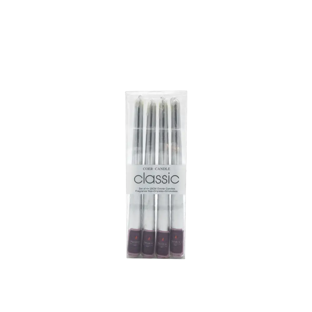 Iconic Candles silver flat - Home & Garden > Decor