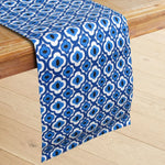 IDC Homewares 100% Cotton Printed Table Runner Azure Blue - Home & Garden > Kitchenware