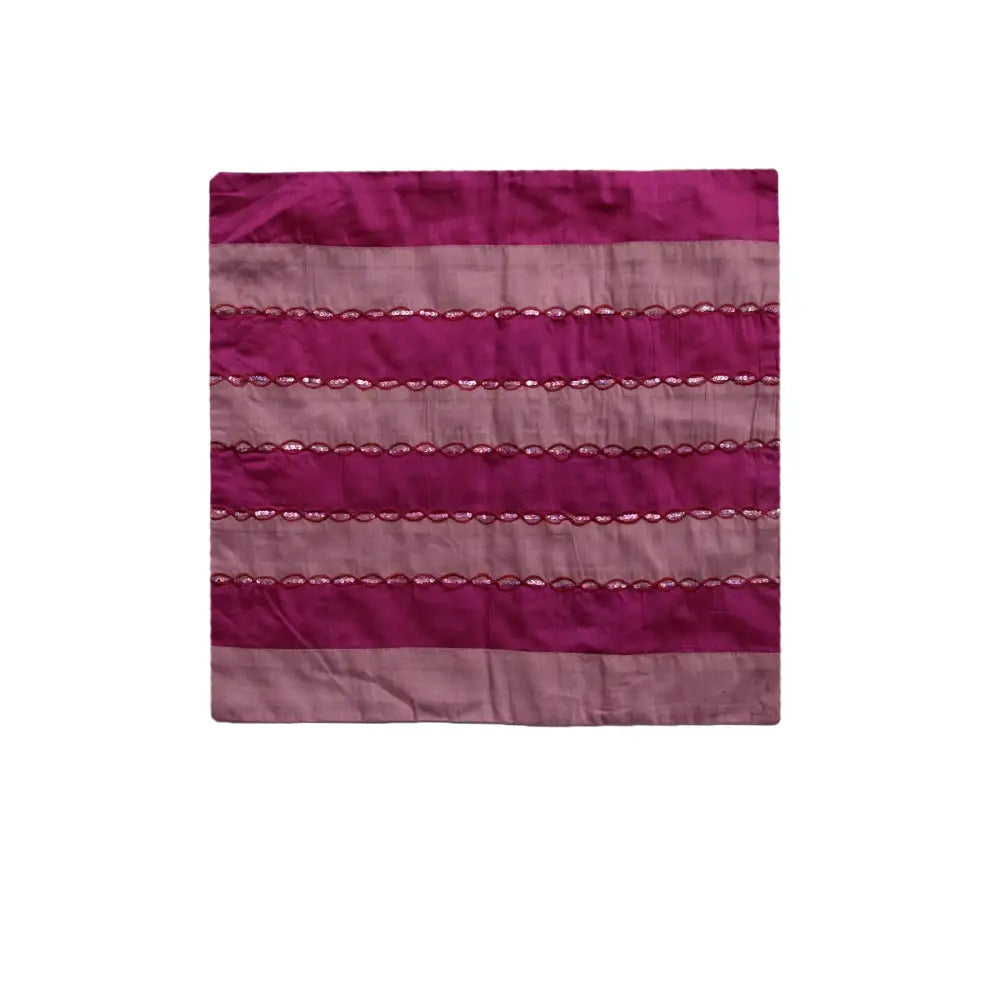 IDC Homewares Ayra Sequined Embroidered Cushion Cover Fuchsia - Home & Garden > Bedding