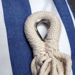 IDC Homewares Blue Striped Single Size Cotton Hammock 150 x 205 cm - Home & Garden > Hammocks