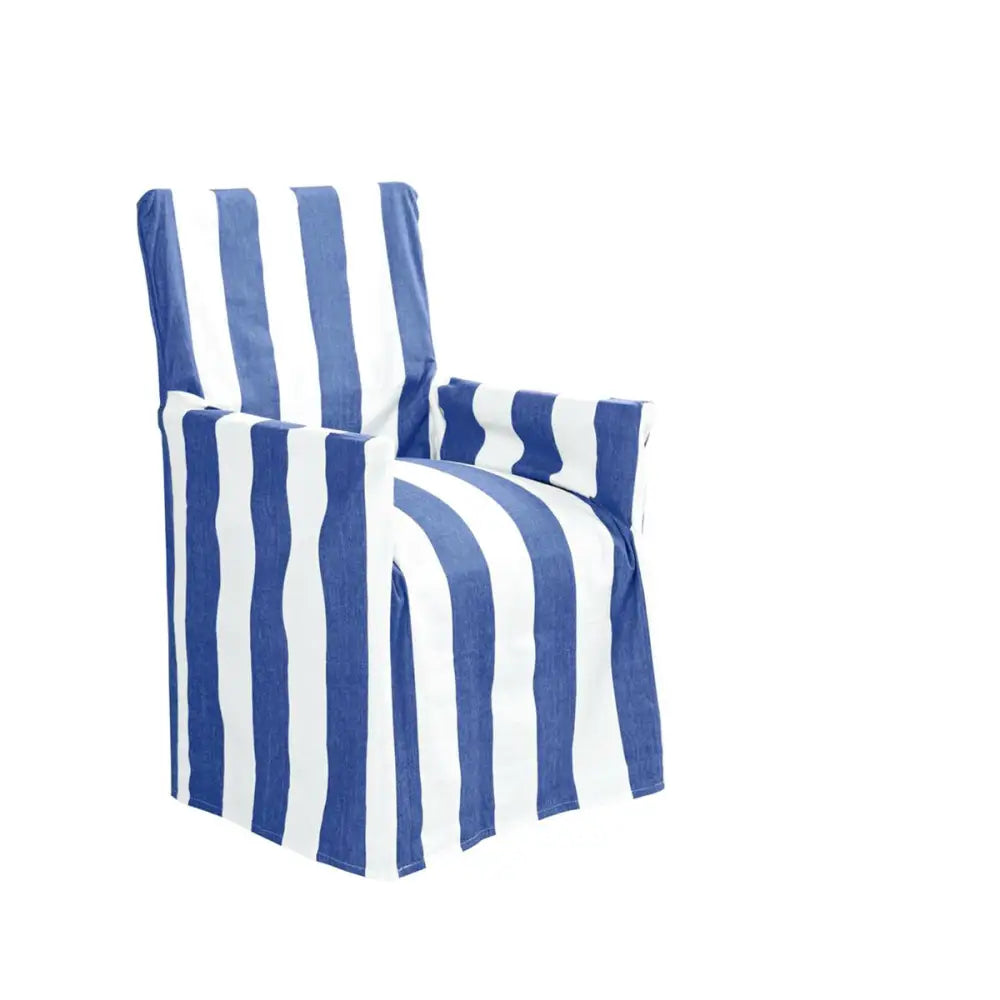 IDC Homewares Cotton Director Chair Cover Blue Stripes - Home & Garden > Decor