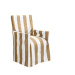 IDC Homewares Cotton Director Chair Cover Taupe Stripes - Home & Garden > Decor