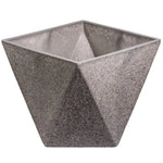 Imitation Dark Stone Geometric (Square) Planter 30cm - Home & Garden > Artificial Plants