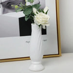 Imitation Porcelain Petal Vase for Drop-proof Home Decor - Green - Home & Garden > Decor > Vases & Table Decor