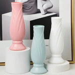 Imitation Porcelain Petal Vase for Drop-proof Home Decor - Green - Home & Garden > Decor > Vases & Table Decor