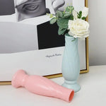 Imitation Porcelain Petal Vase for Drop-proof Home Decor - Green - Home & Garden > Decor > Vases & Table Decor