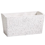 Imitation Stone Concrete White Stone Rectangle Planter 50cm - Home & Garden > Artificial Plants
